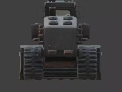 Industrial Gothic Armored Loader 3D Model Low-poly 3D model