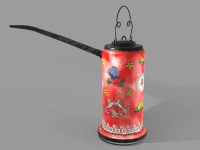 Porcelain Opium Pipe 3D model