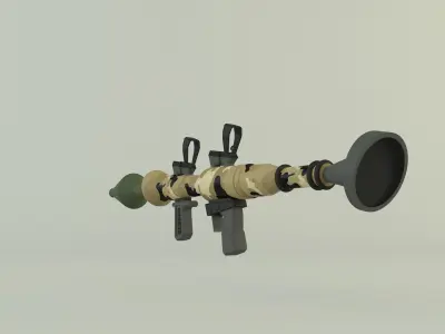 RPG rocket weapon 3D model