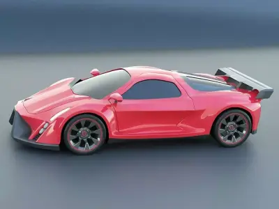 Aferox concept car 3d model 3D model