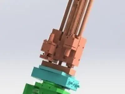 Multi-function cylinder mechanism 3D model