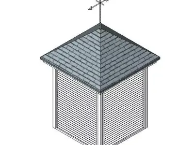 Roof Louvred Vent Free 3D model