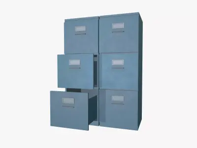 Storage cabinet Low-poly 3D model purchase