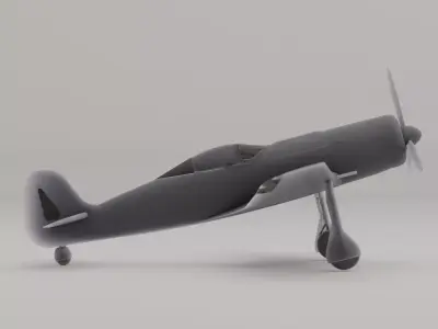 Focke-Wulf Fw 190 Fighter-bomber Germany WWII 1940 3D print model
