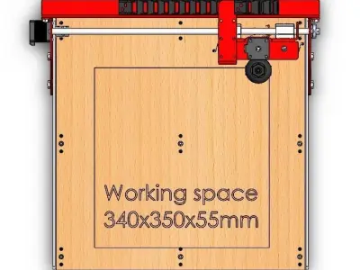 CNC milling machine 3D model