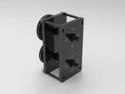Gearbox reel assembly 3D model