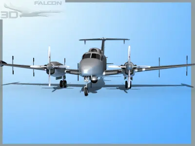 RC-12P Guardrail US Army 3D model