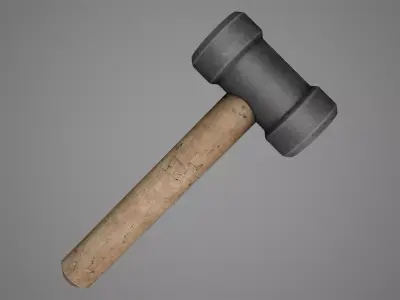 Sledgehammer Low-poly 3D model order