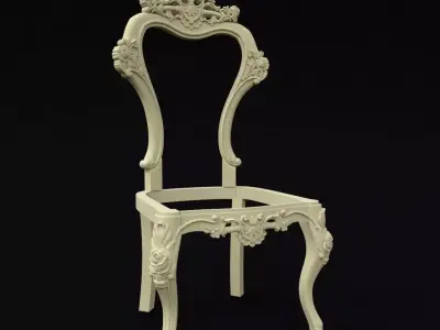 chair ornate 3D model