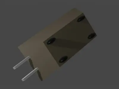 Cart with Wheelers 3D model