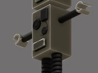 Robot Rigged Low-poly 3D model purchase