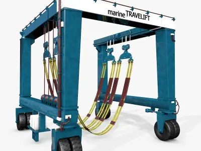 Industrial Marine Travel Lift 3D model