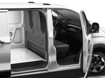 VW Transporter Van L2H1 HQ Interior 2025 3D model