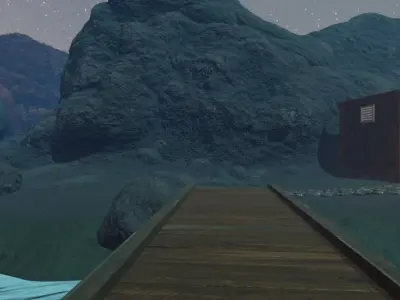 Mountain River Village 3D model