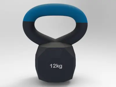 Kettlebell weight lowpoly VR Low-poly 3D model