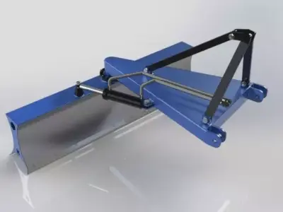 Grader for tractor  3D model