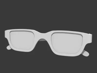 Eyeglasses 3D model Free low-poly 3D model
