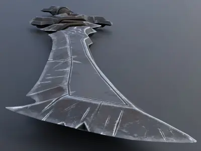 Low Poly Pbr Sword Low-poly 3D model
