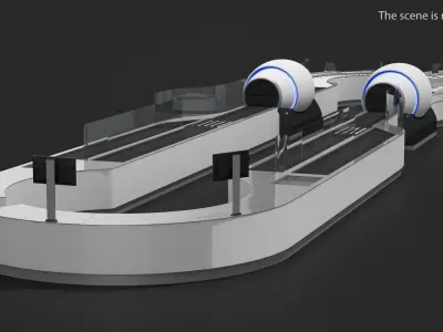 Security System Airport 3D Scanner 3D model