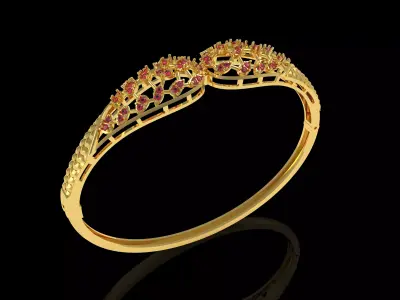 Art Deco Bracelet 24 3D print model