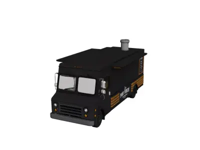 Food Truck 3D model get
