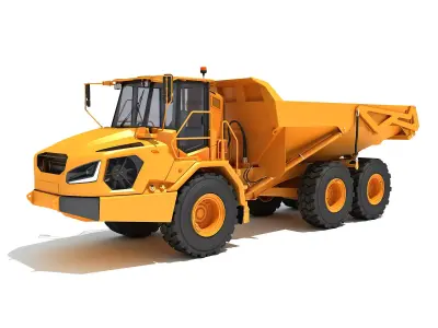 Articulated Mining Truck 3D model by 3D-Horse