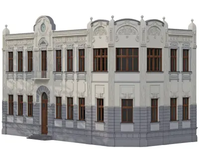 Building with a watch 3D model