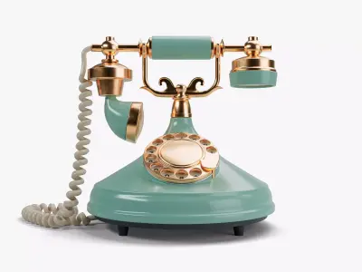 Vintage Art Deco Telephone 3D model
