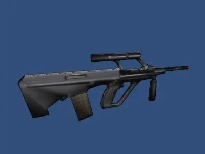Low Poly Assault Rifle 1 Low-poly 3D model