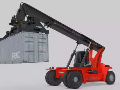 Container Handler for Port  Kalmar 3D model