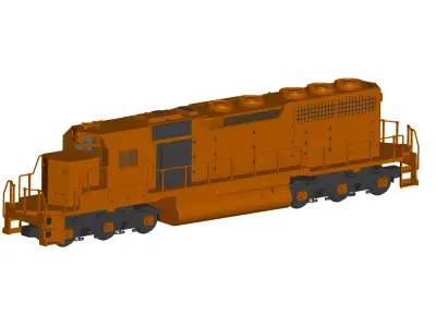 locomotive 3D model purchase