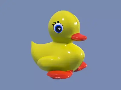 Inflatable Duck Toy 3D model
