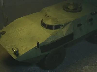 Fiat 6614 - Wheeled Armoured Personnel Carrier Low-poly 3D model