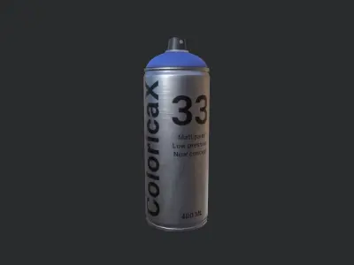 Paint Can Spray Low-poly 3D model