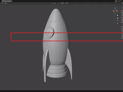 Cartoon Rocket 3D print model purchase