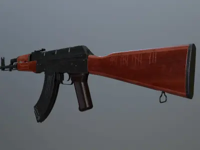 AK 47 Free low-poly 3D model