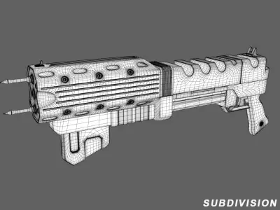 Sci Fi Gun Spark Free 3D model