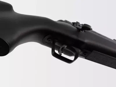 Bolt-Action Hunting Rifle Realistic 3D Model Game Ready Low-poly 3D model
