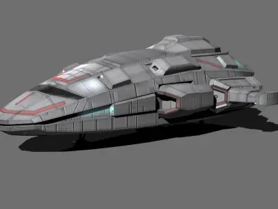 Private Spaceship LP Low-poly 3D model