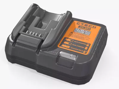 Battery Charging Station Low-poly 3D model