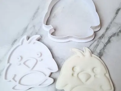 Cute Bird Cookie Cutter 3D Print STL File Free 3D print model