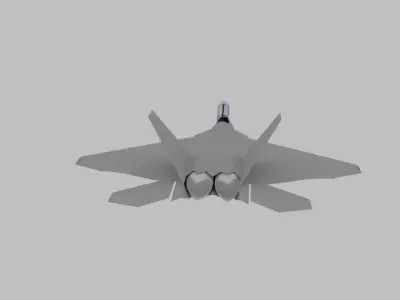 Jet Base Mesh - Game ready Low-poly 3D model
