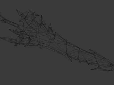 Futuristic Sword Low-poly 3D model buy