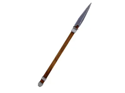 Stylized Medieval Spear Low-poly 3D model