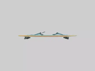 Paddleboard model Low-poly 3D model