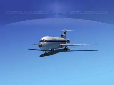 Boeing 727-200 Lufthansa 1 3D model