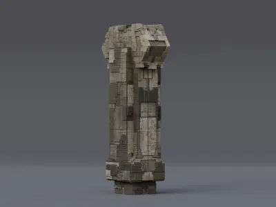 Skyscrapers Futuristic Sci-Fi Cyberpunk 2 3D model
