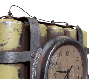 Dynamite 1 Low-poly 3D model