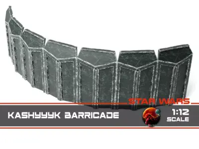 Kashyyyk barricade 1-12 scale Blackseries  3D print model
