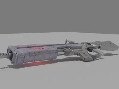 Sci fi Gun Free low-poly 3D model purchase